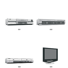 電視和DVD模型