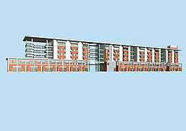 商業(yè)建筑群3D模型設計