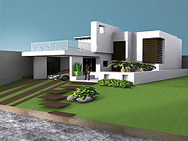 現(xiàn)代建筑模型圖