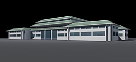 豪華大氣風(fēng)格公共建筑3D模型素材