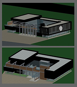 公共建筑辦公樓3D模型素材