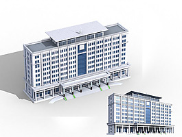 公共建筑辦公樓設(shè)計(jì)3D模型素材