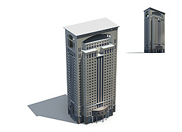 高層公共建筑商業(yè)大廈3D模型