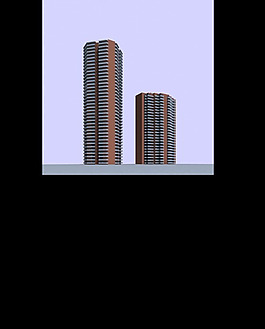 3D時尚公共建筑模型