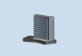 豪華現(xiàn)代風(fēng)格公共建筑模型素材