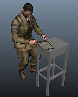游戲人物3d模型