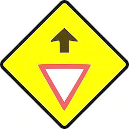 小心讓路標(biāo)志剪貼畫(huà)
