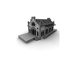 歐式建筑模型