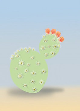 仙人掌类植物剪贴画