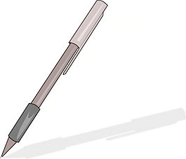 握筆剪貼畫