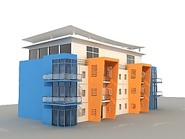 辦公樓模型圖