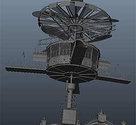 太空衛星游戲模型
