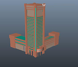 現(xiàn)代建筑模型