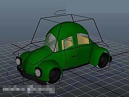 綠色小汽車模型