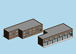 商業(yè)中心建筑群3D模型