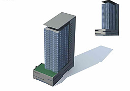 高层商业建筑3D模型设计