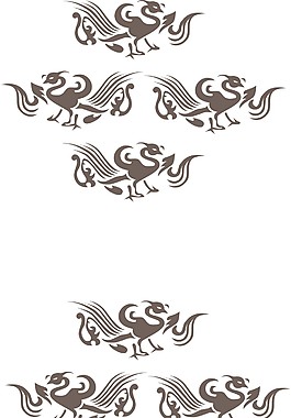 古典花紋移門素材