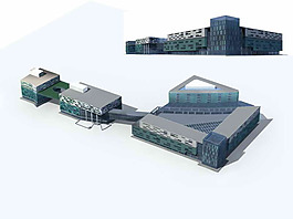 建筑群3D模型設(shè)計(jì)