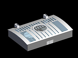 创意公共建筑效果图3D模型