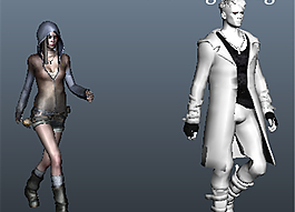 時尚角色裝扮游戲裝飾模型