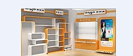 电视商品展示货架