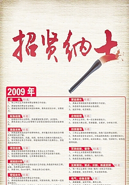 招聘海报psd素材