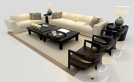 組合沙發(fā)模型