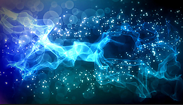 高清夢幻唯美絲帶粒子