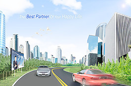 商業(yè)汽車(chē)海報(bào)