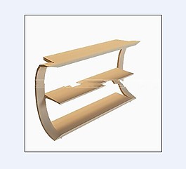 商場里的展架模型