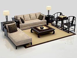 中式家具模型