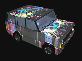 彩色汽車模型