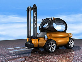 叉車(chē)模型圖