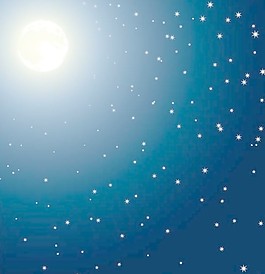 深邃的夜空矢量素材