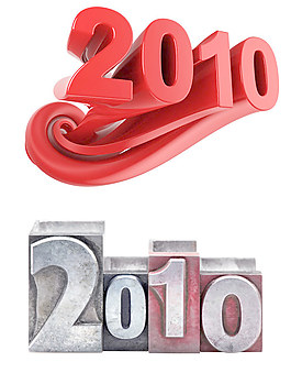 2010超酷立體字