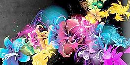 潮流花紋圖片