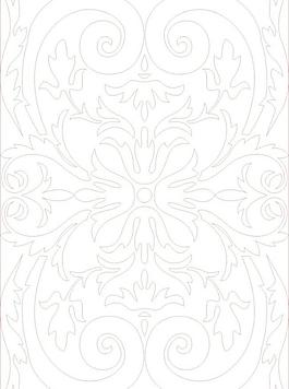 欧式花纹欧花白描图片