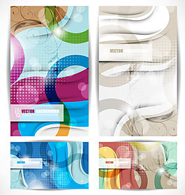 絢麗時尚背景矢量圖2