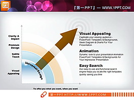 帶箭頭的層級擴散關(guān)系PowerPoint