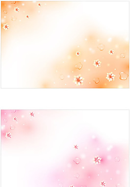 幻彩花朵水珠