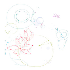 莲花矢量图