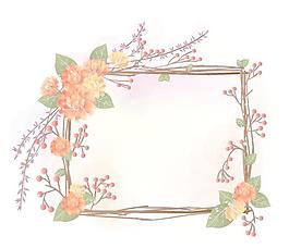 花朵花圈花框
