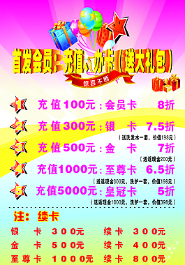 理發(fā)店充值海報