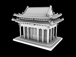 古代宮殿精細(xì)模型