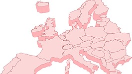欧洲地图3D