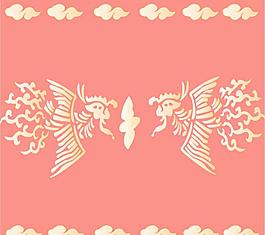 中国古典花纹矢量凤凰摘要