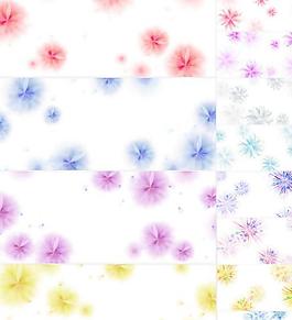 可愛(ài)碎花背景矢量圖