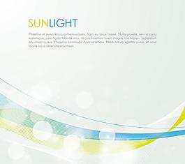 淡雅光線背景矢量素材