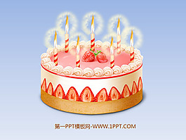 動態生日蛋糕PPT動畫背景的生日