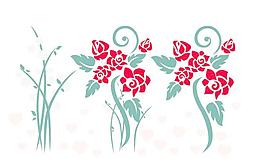 蔷薇花纹